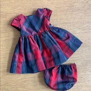 Ralph Lauren baby girl holiday plaid dress 3M